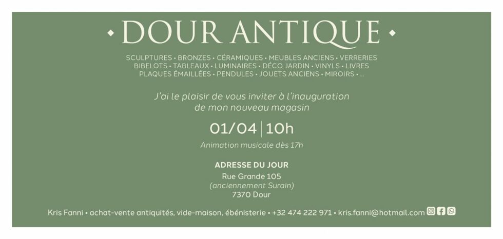 Dour Inauguration Dour Antique Dour Centre Ville